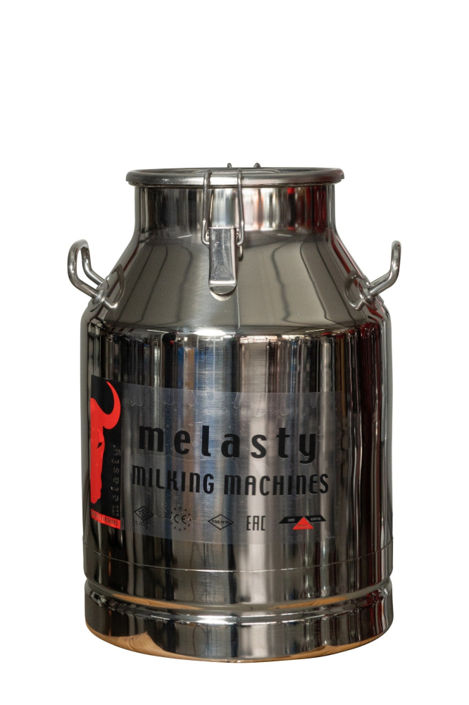 Bidon transport EMT 30 L, inox, cu clipsuri de prindere si capac