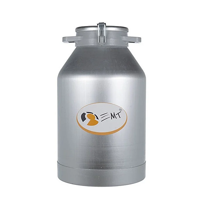 Bidon transport EMT 40 L, aluminiu, cu capac si clipsuri de prindere