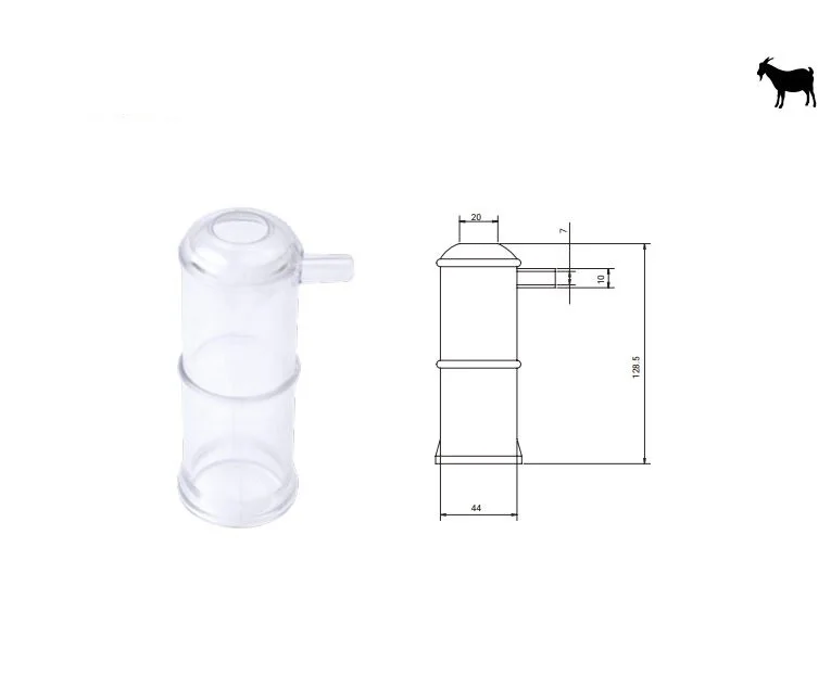 Carcasa plastic pentru manson silicon capre