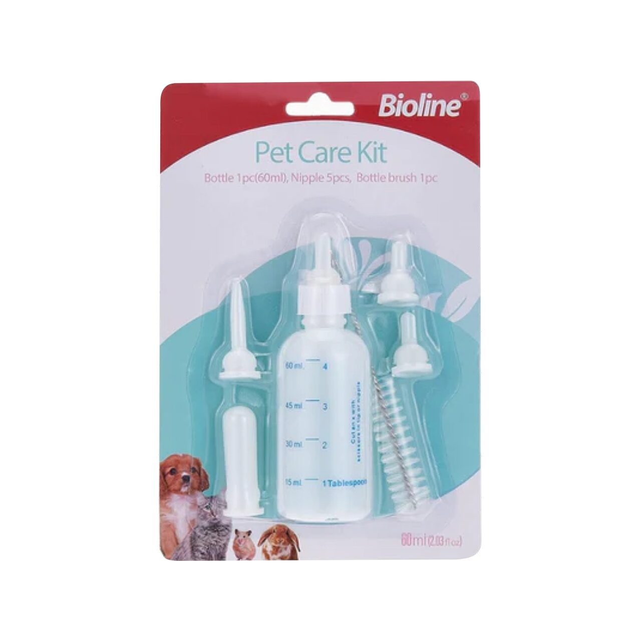 Bioline Set Hranire Animale Mici 60ml