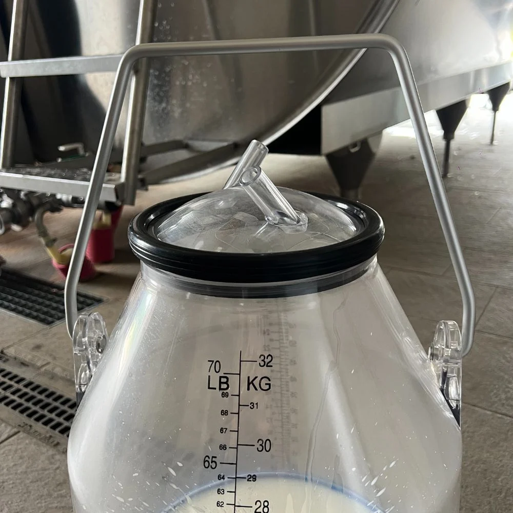 Bidon colectare lapte transparent 32 L UKAL – recipient policarbonat gradat pentru uz alimentar - imagine 5