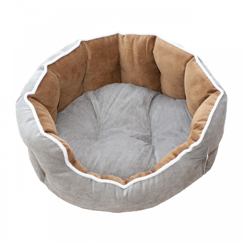 Culcus Catifea Gri-maron 48 X 42 X 17 Cm