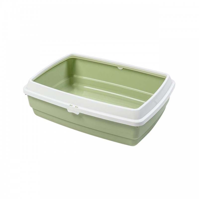 Litiera Mps Micio Hydra Light Green 42x33x14(h)cm White Frame