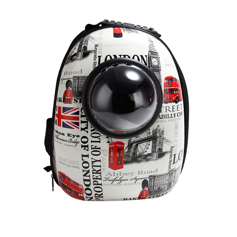 Rucsac Transport Animale De Companie, Tip Capsula Astronaut, Impermeabil, Fereastra, London